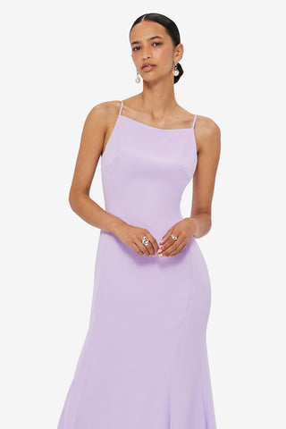 Exclusive LEO LIN Regina Midi Dress - Lilac