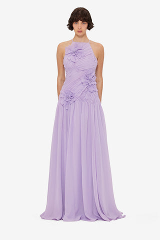 Exclusive LEO LIN Amya Petal Gown - Lilac