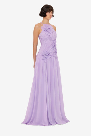 Exclusive LEO LIN Amya Petal Gown - Lilac