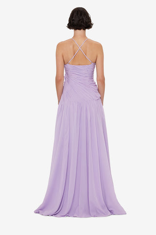 Exclusive LEO LIN Amya Petal Gown - Lilac