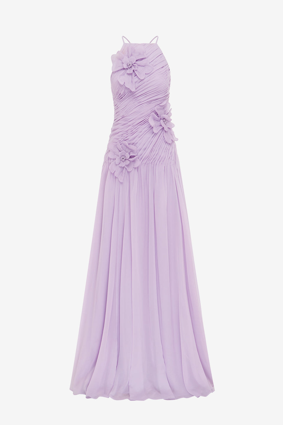 Exclusive LEO LIN Amya Petal Gown - Lilac