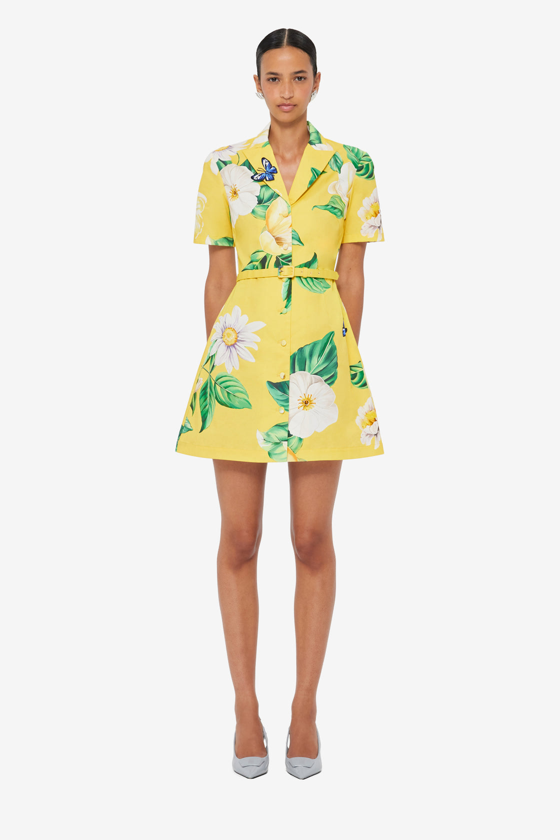 Brigitte Mini Dress - Joie Print in Sunshine LEO LIN Brigitte Mini Dress - Joie Print in Sunshine LEO LIN