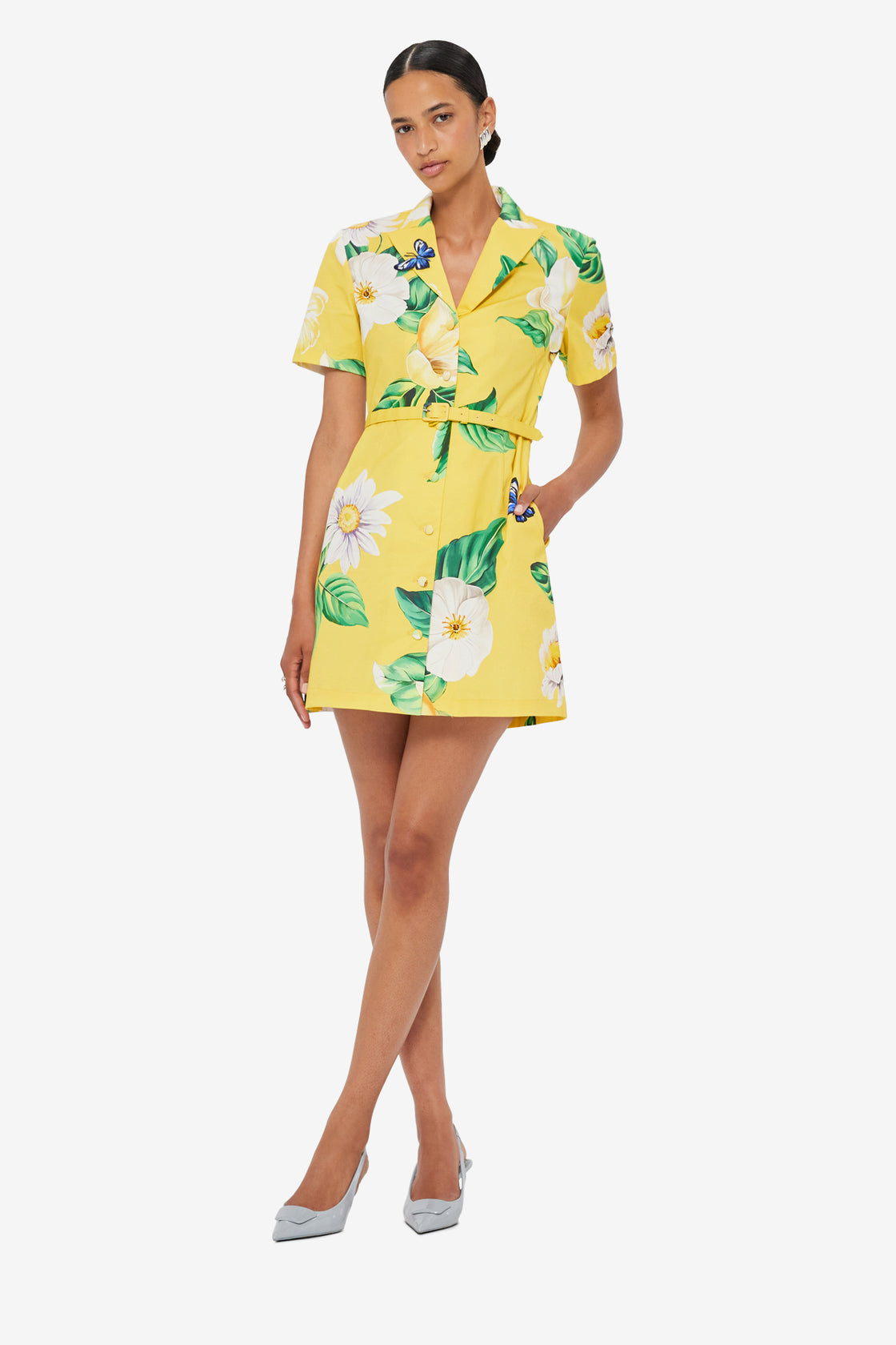 Exclusive LEO LIN Brigitte Mini Dress - Joie Print in Sunshine