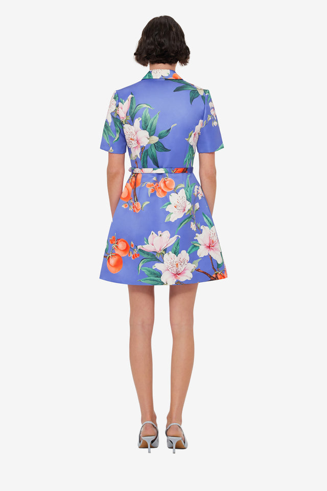 Exclusive LEO LIN Brigitte Mini Dress - Lavish Print in Moonlight