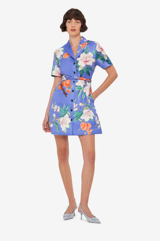 Exclusive LEO LIN Brigitte Mini Dress - Lavish Print in Moonlight