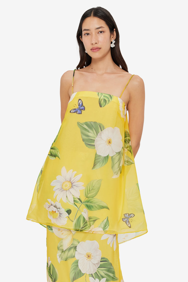 Exclusive LEO LIN Sylvia Top - Joie Print in Sunshine