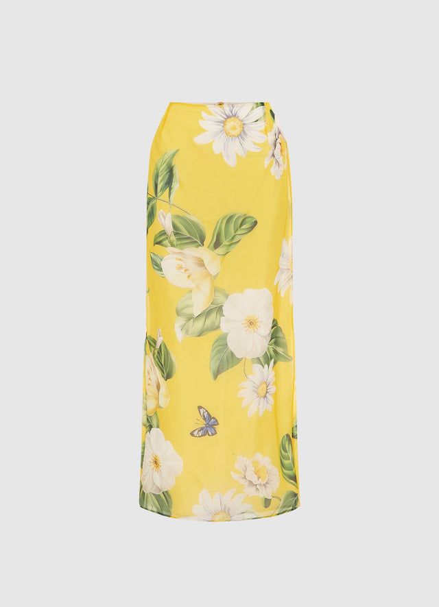 Exclusive LEO LIN Jing Maxi Skirt - Joie Print in Sunshine