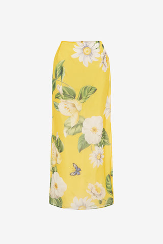 Exclusive LEO LIN Jing Maxi Skirt - Joie Print in Sunshine