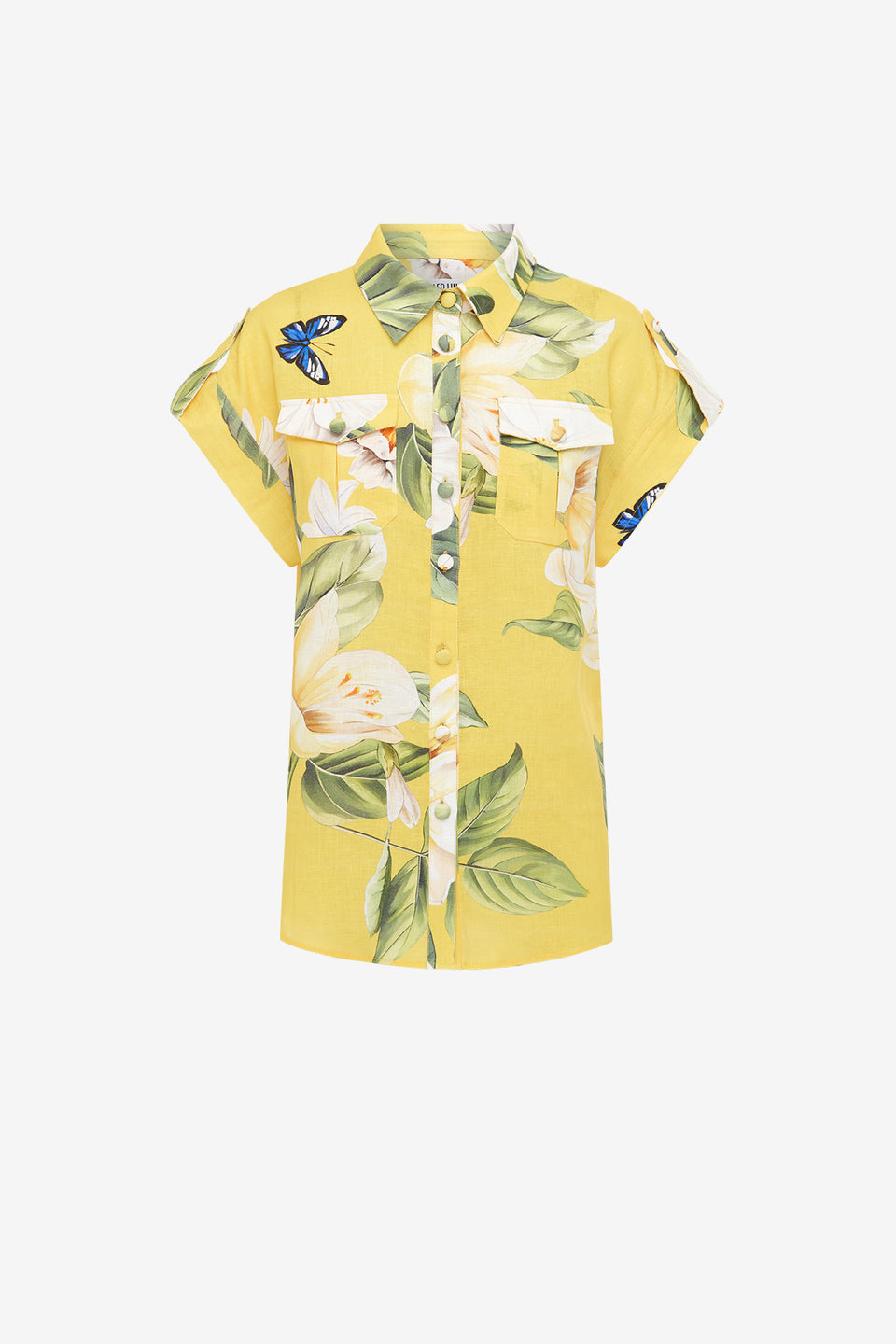 Exclusive LEO LIN Catarina Blouse - Joie Print in Sunshine