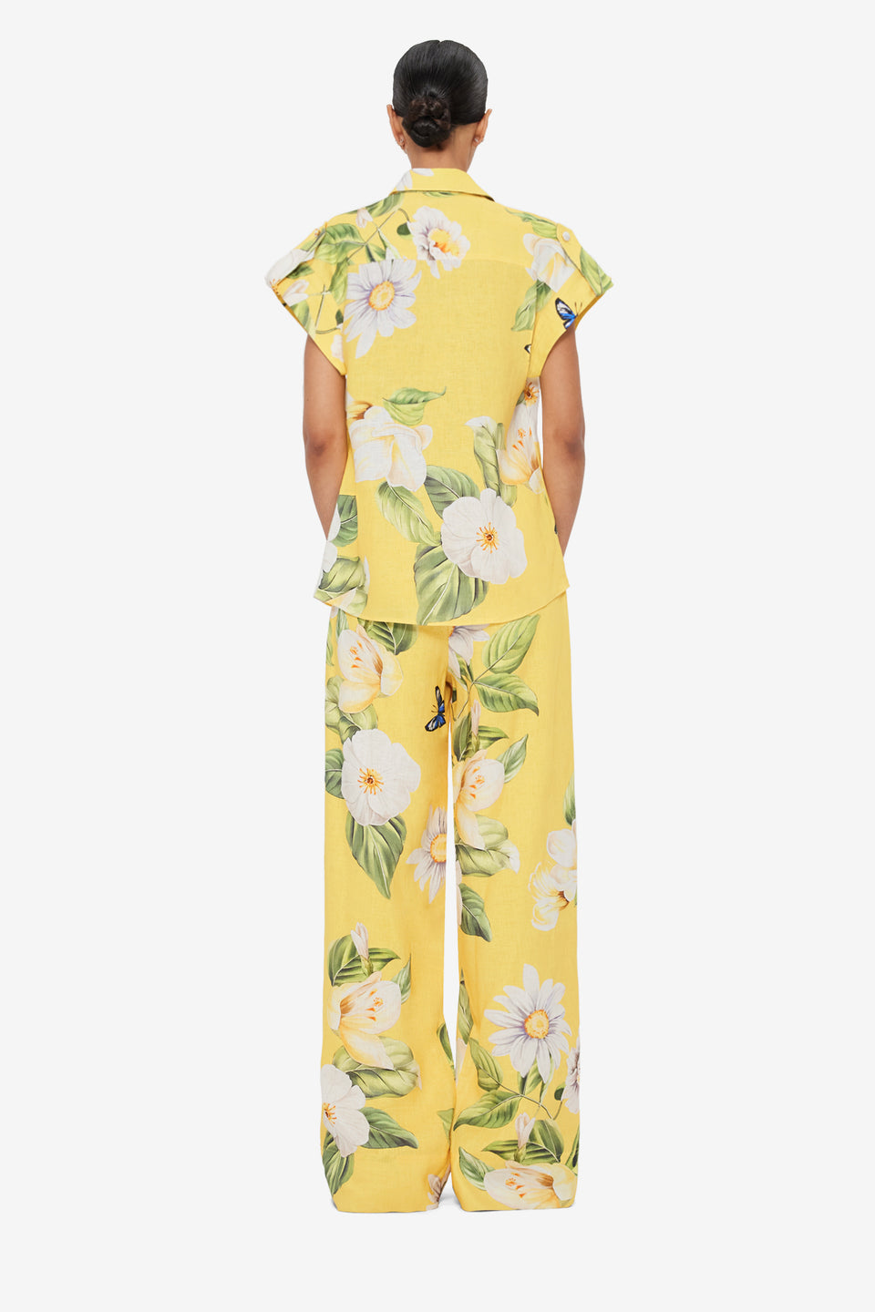 Exclusive LEO LIN Catarina Blouse - Joie Print in Sunshine