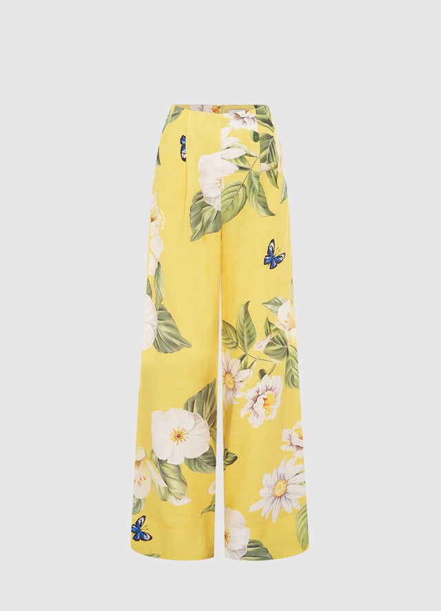 Exclusive LEO LIN Luisa Pants - Joie Print in Sunshine