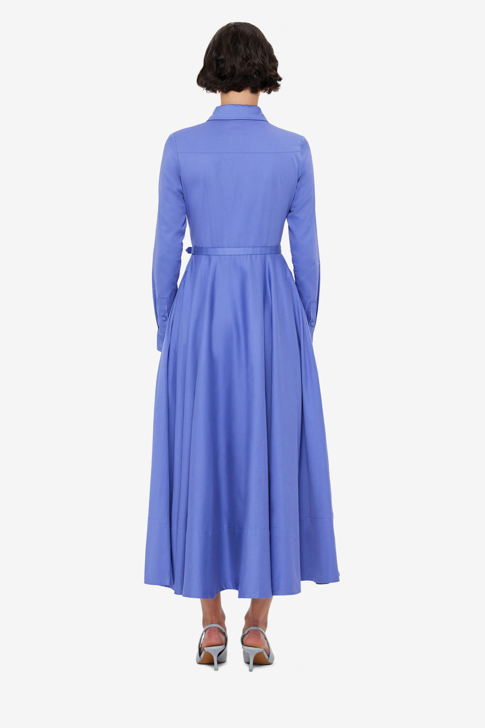 Exclusive LEO LIN Zara Shirt Midi Dress - Moonlight