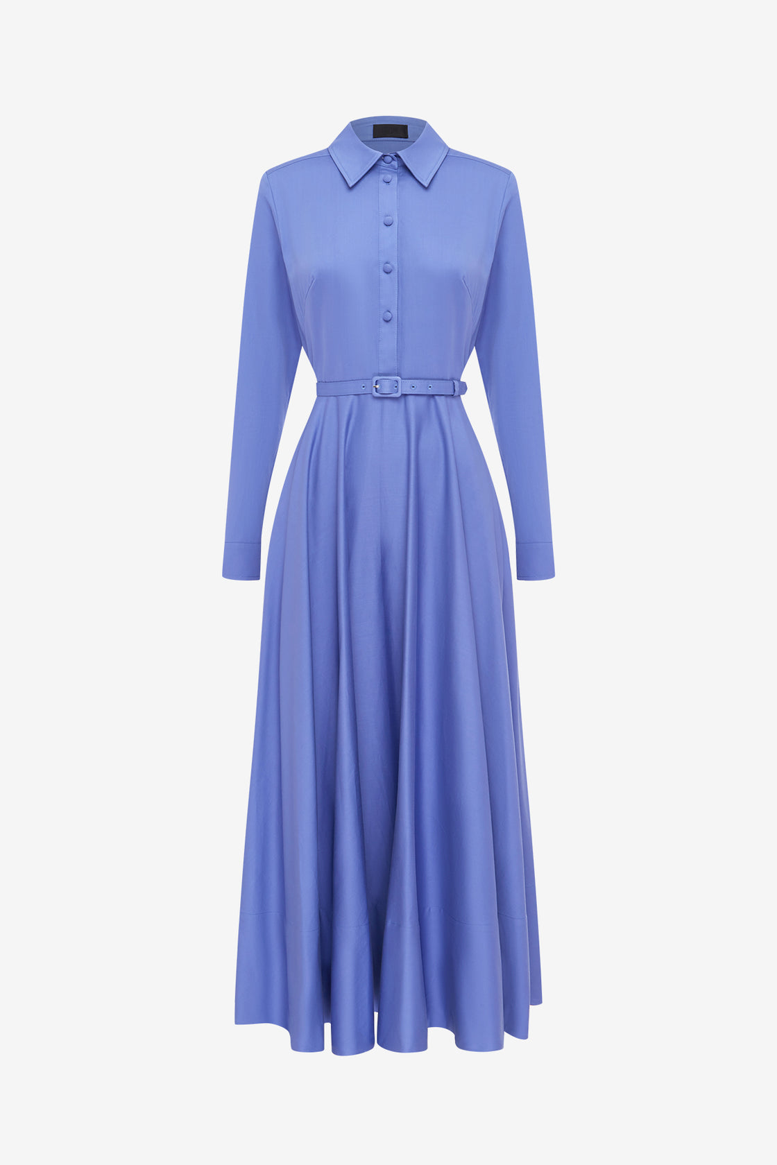 Exclusive LEO LIN Zara Shirt Midi Dress - Moonlight