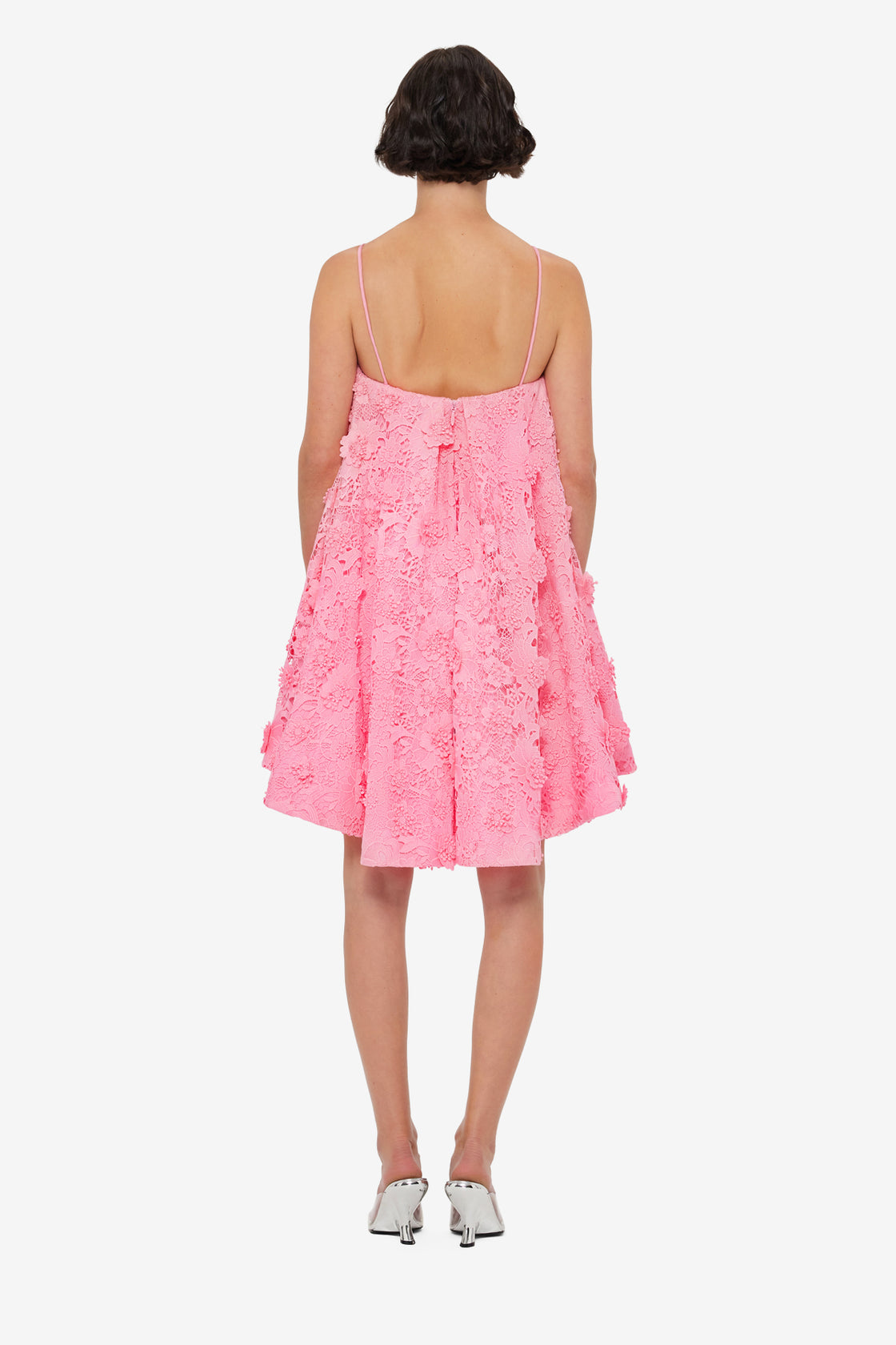 Exclusive LEO LIN Fifi Lace Mini Dress - Bubblegum