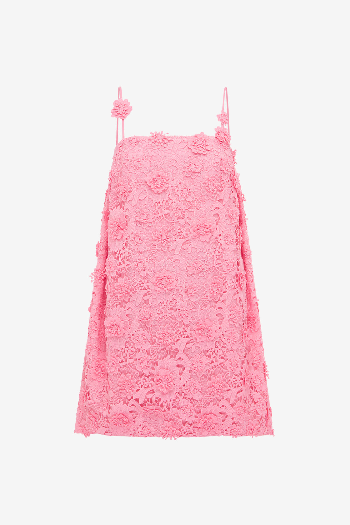 Exclusive LEO LIN Fifi Lace Mini Dress - Bubblegum