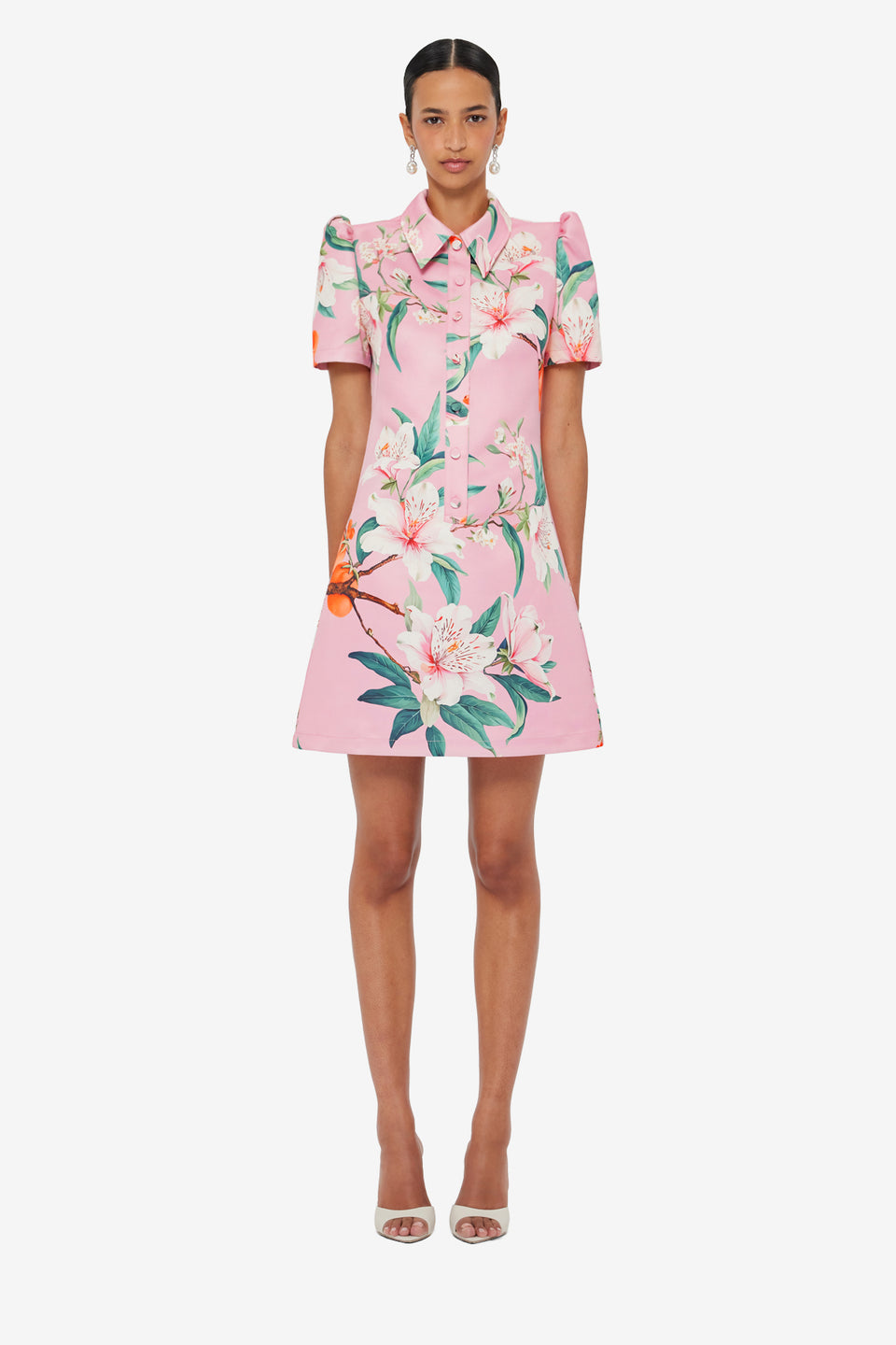 Exclusive LEO LIN Brooke Mini Dress - Lavish Print in Pink