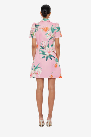 Exclusive LEO LIN Brooke Mini Dress - Lavish Print in Pink