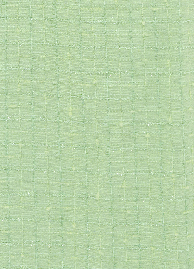 Exclusive LEO LIN Cleo Tweed Midi Dress - Caledon Green