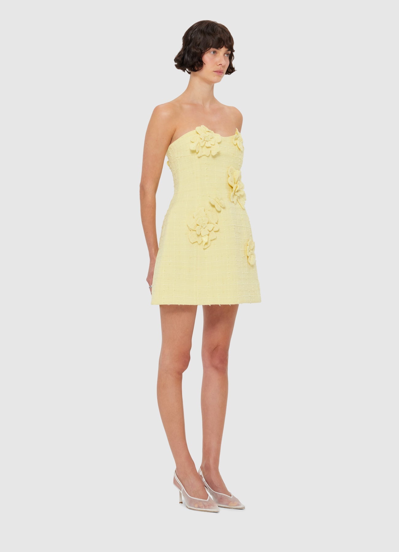 herlipto Mondrian Tweed Mini Dress Sサイズ Short tweed dress with straps - Women | BALMAIN