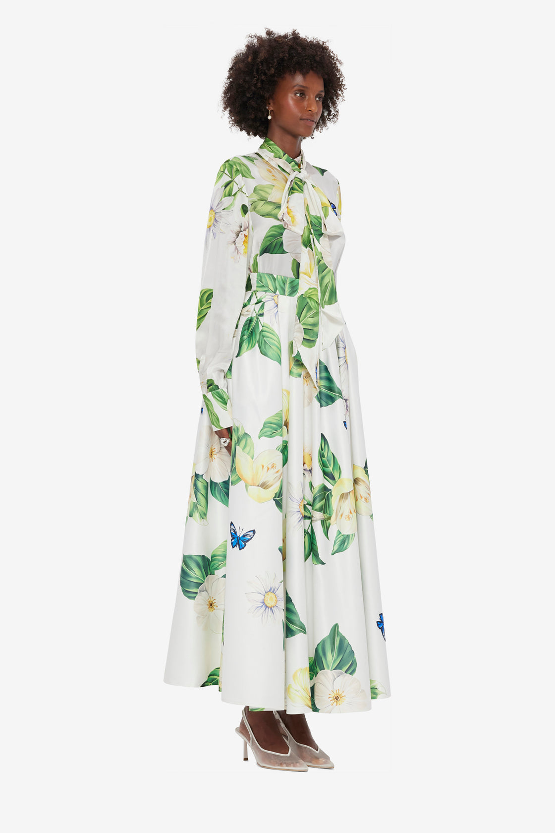 Exclusive LEO LIN Reinette Skirt - Joie Print in Snow