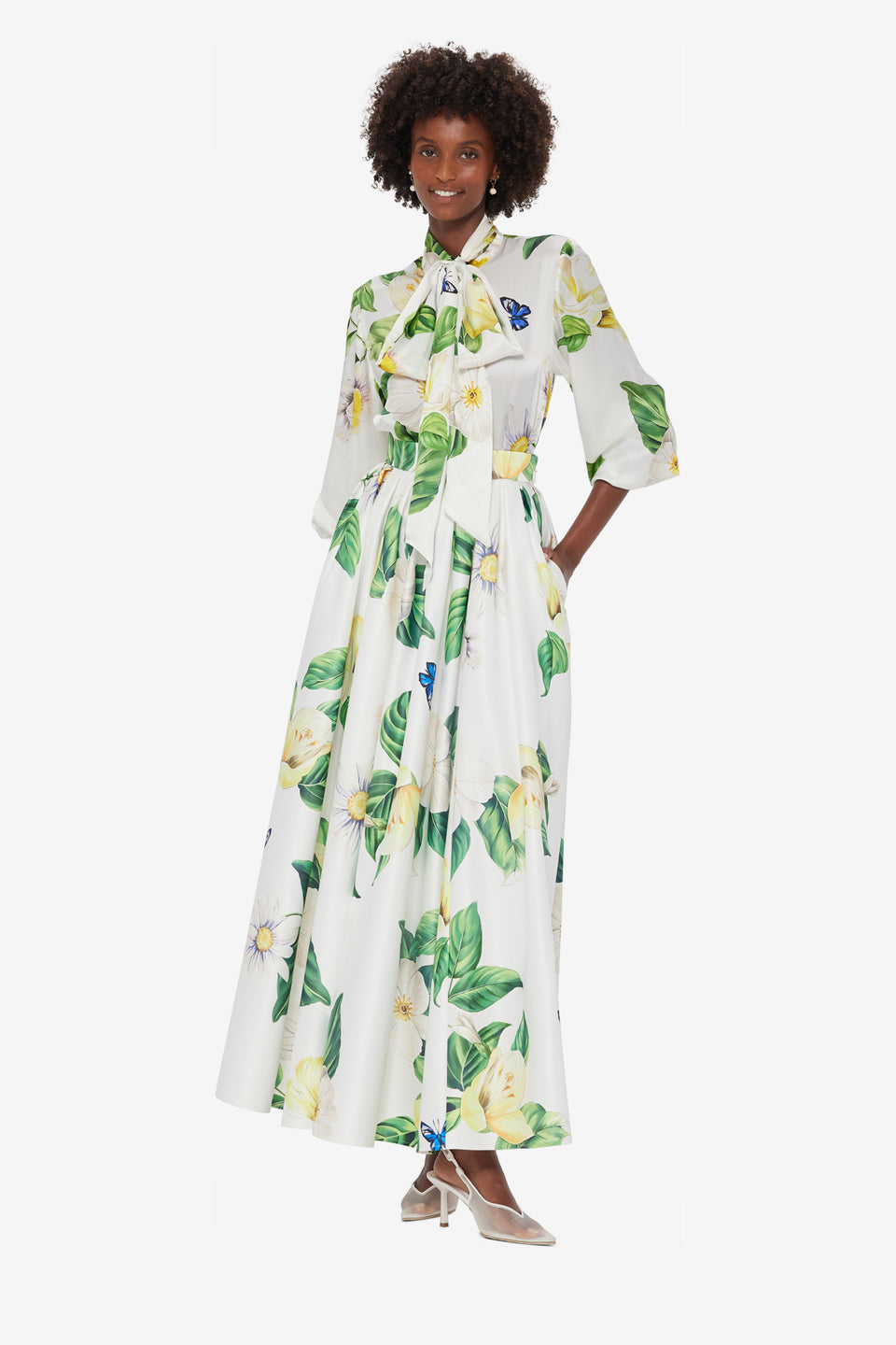 Exclusive LEO LIN Reinette Skirt - Joie Print in Snow