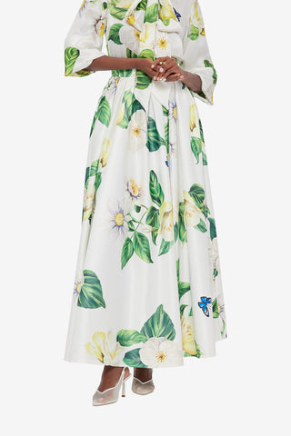 Exclusive LEO LIN Reinette Skirt - Joie Print in Snow