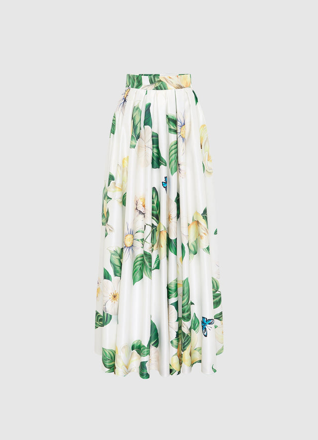 Exclusive LEO LIN Reinette Skirt - Joie Print in Snow
