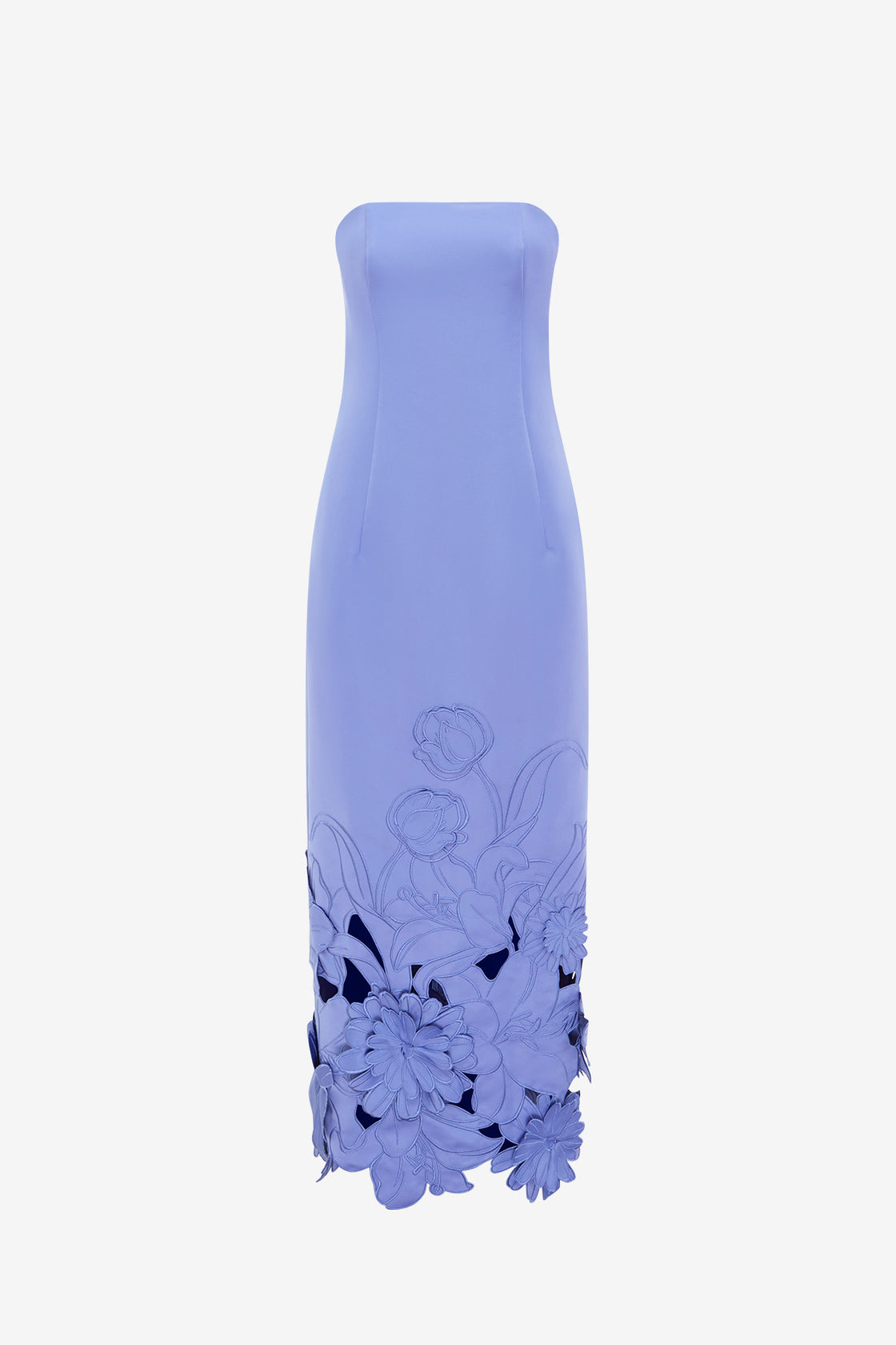 LEO LIN - Rayna Appliqu Bustier Maxi Dress - Moonlight LEO LIN - Rayna Appliqu Bustier Maxi Dress - Moonlight