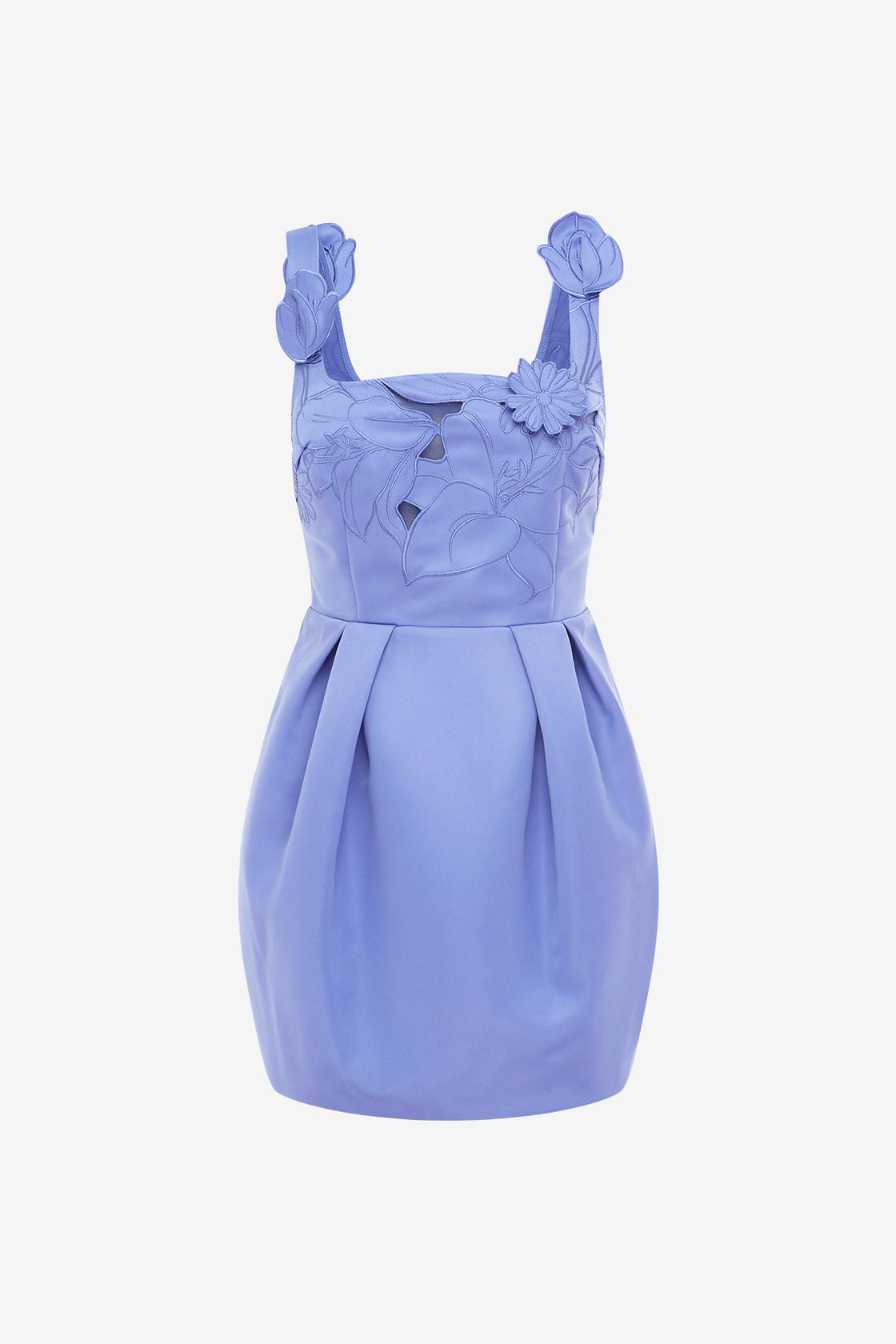 Exclusive LEO LIN Piper Applique Bell Shape Mini Dress - Moonlight