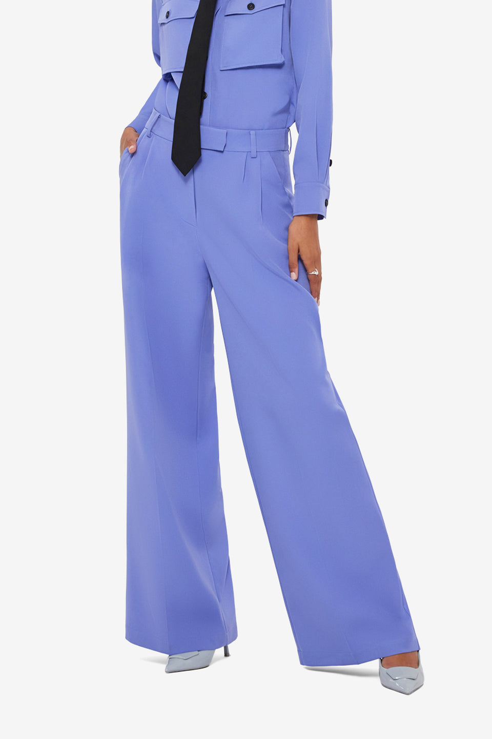 Exclusive LEO LIN Elisha Wide Leg Pants - Moonlight