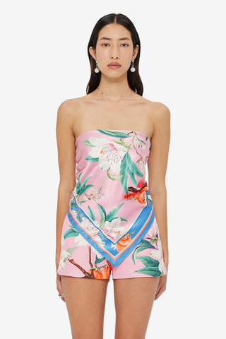 Exclusive LEO LIN Small Scarf - Lavish Print in Pink