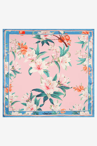 Exclusive LEO LIN Small Scarf - Lavish Print in Pink