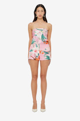 Olivianne Shorts - Lavish Print in Pink Shorts
