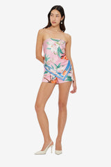 Olivianne Shorts - Lavish Print in Pink Shorts