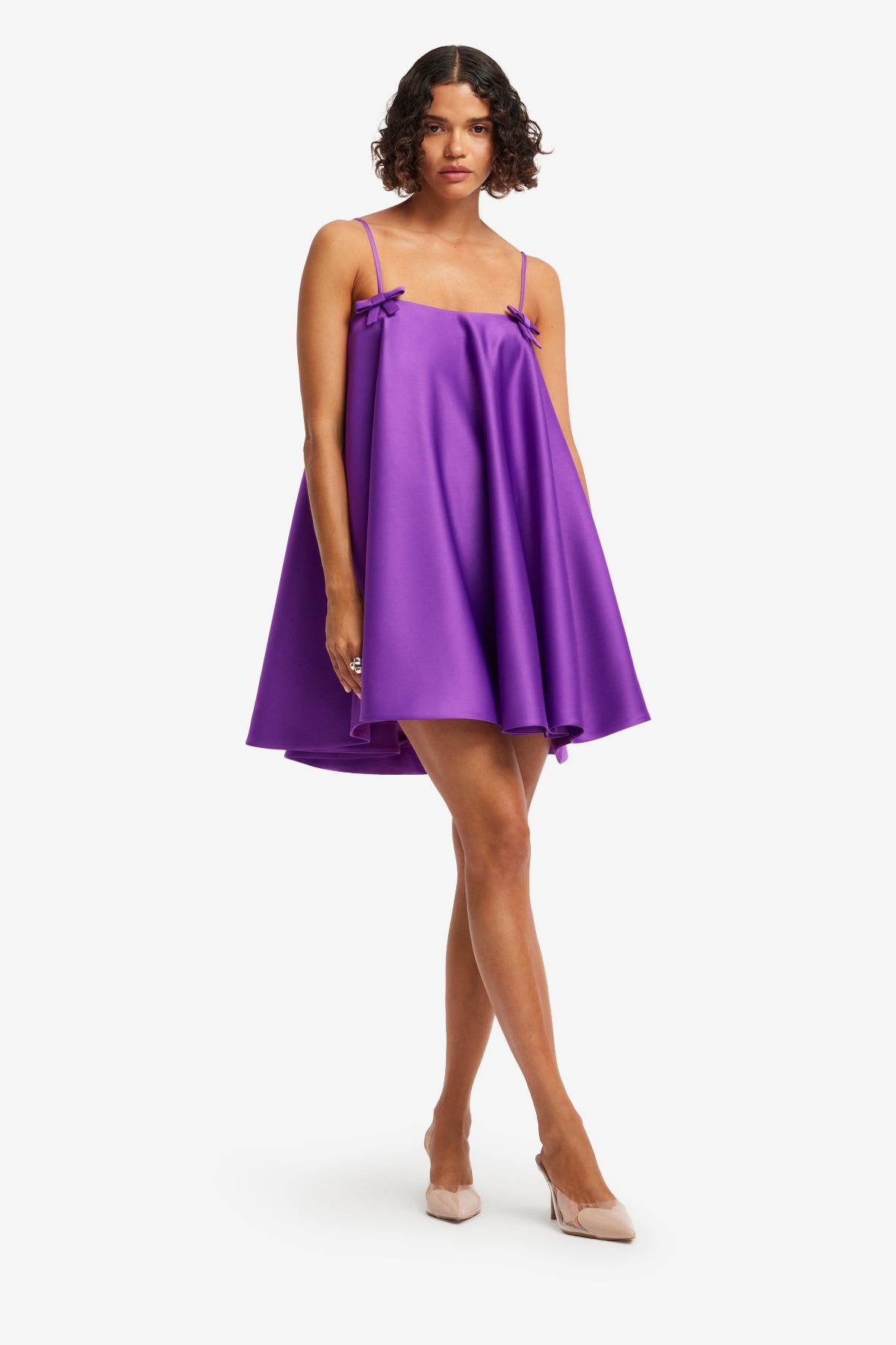 Caitlin Bow Mini Dress - Eminence – LEO LIN