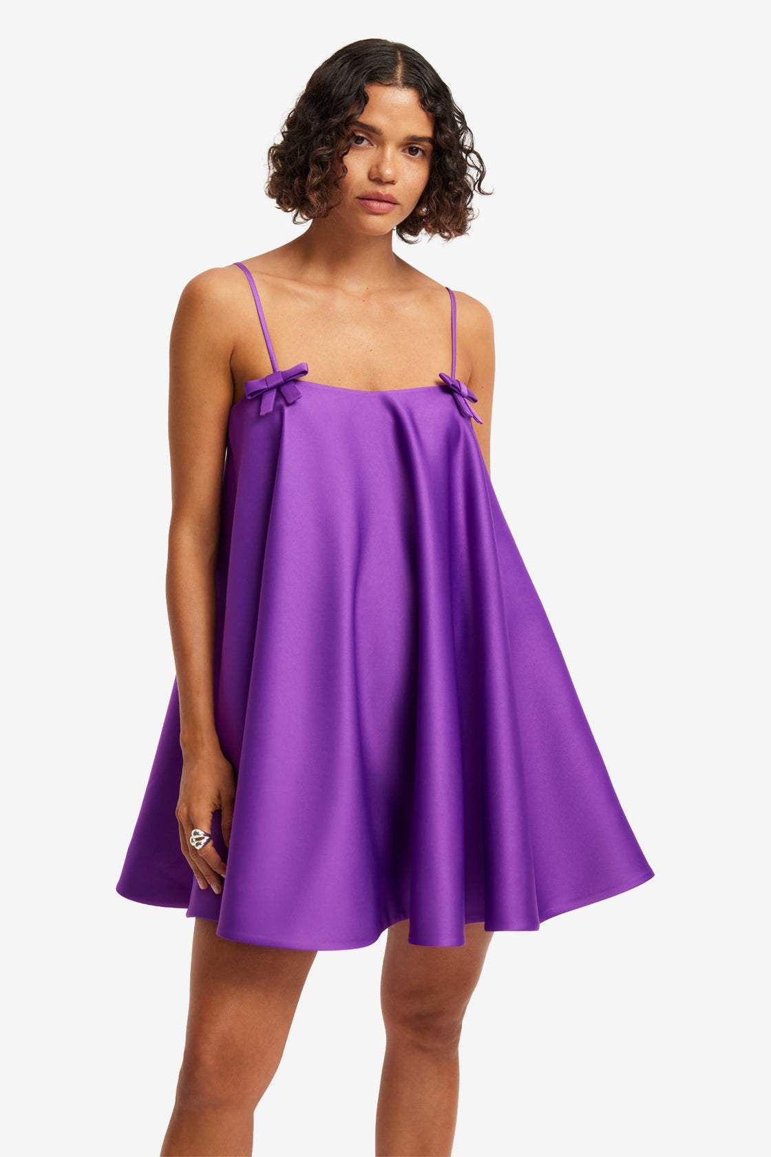 Caitlin Bow Mini Dress - Eminence Dress Mini