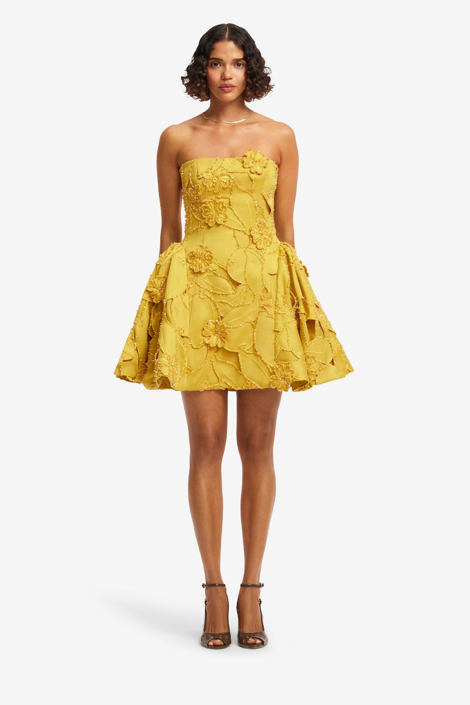 Lena Embellished Bustier Mini Dress - Opulence Dress Mini
