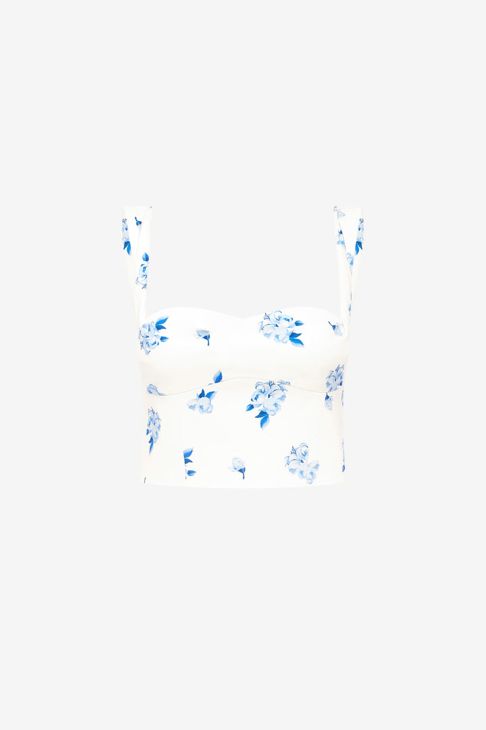 Lexi Top - Ditsy Floral Print in Snow Tops