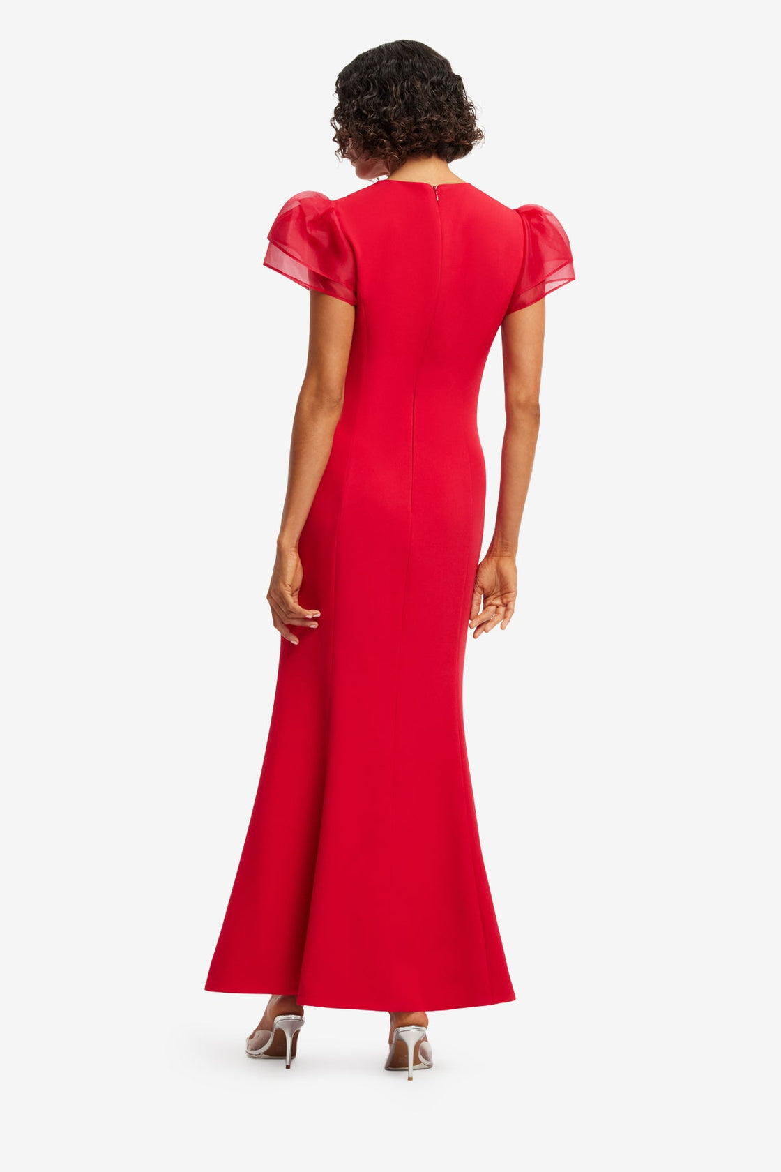 Sofia Puff Sleeve Maxi Dress - Vermilion Dress Maxi