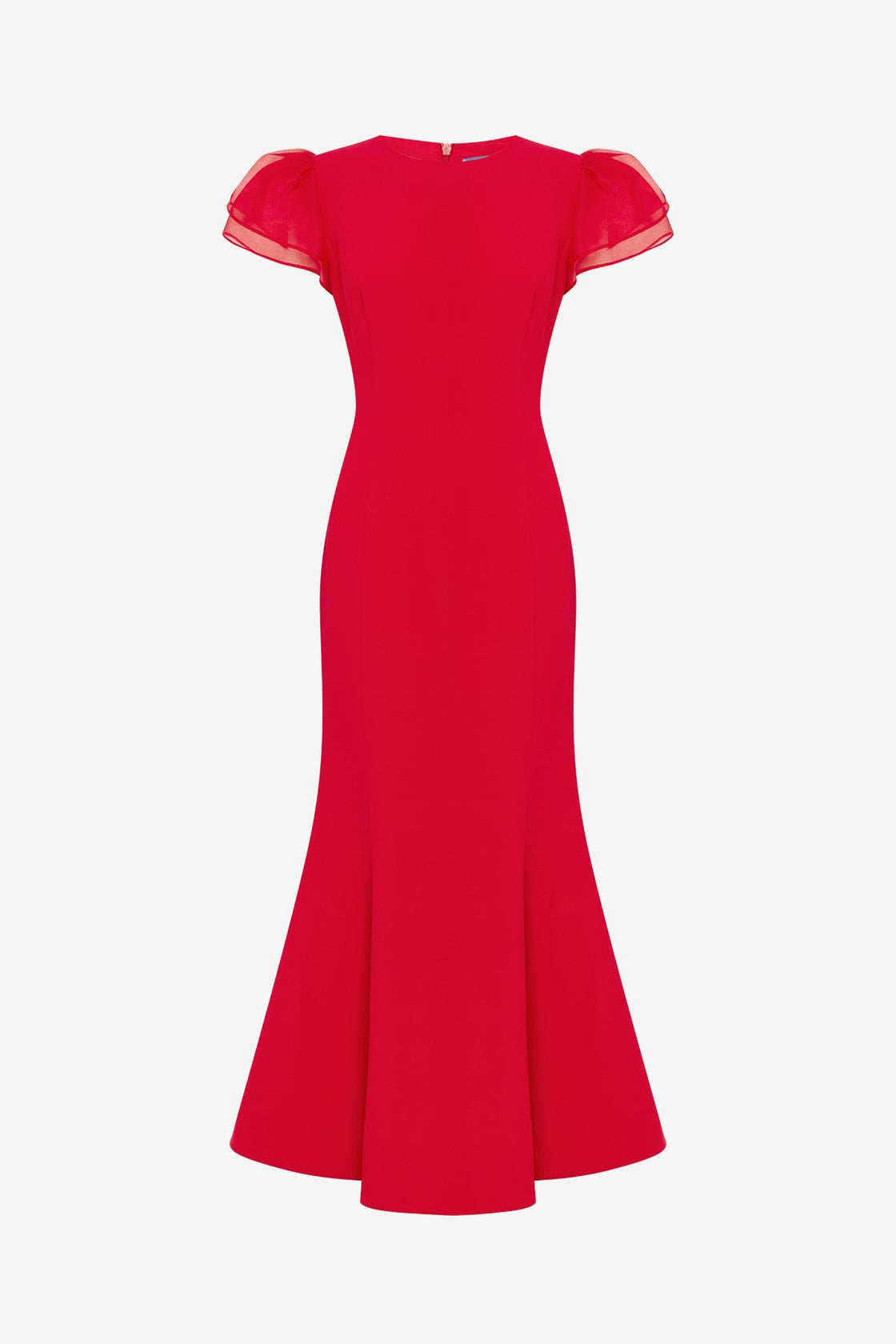 Sofia Puff Sleeve Maxi Dress - Vermilion Dress Maxi