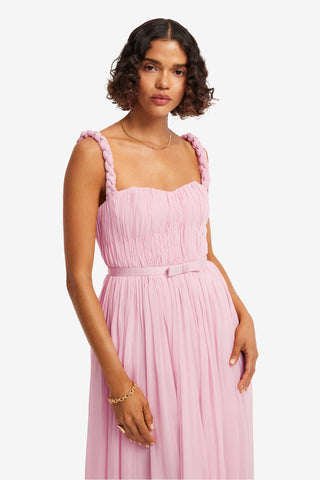 Angelina Ruffled Floor Length Dress