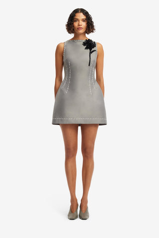 Ali Mini Dress - Steel Dress Mini