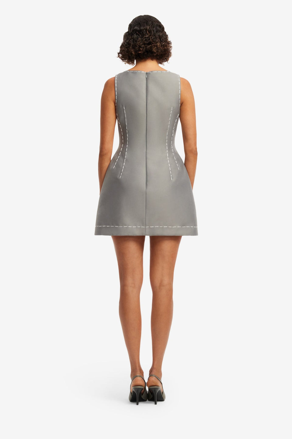 Ali Mini Dress - Steel Dress Mini