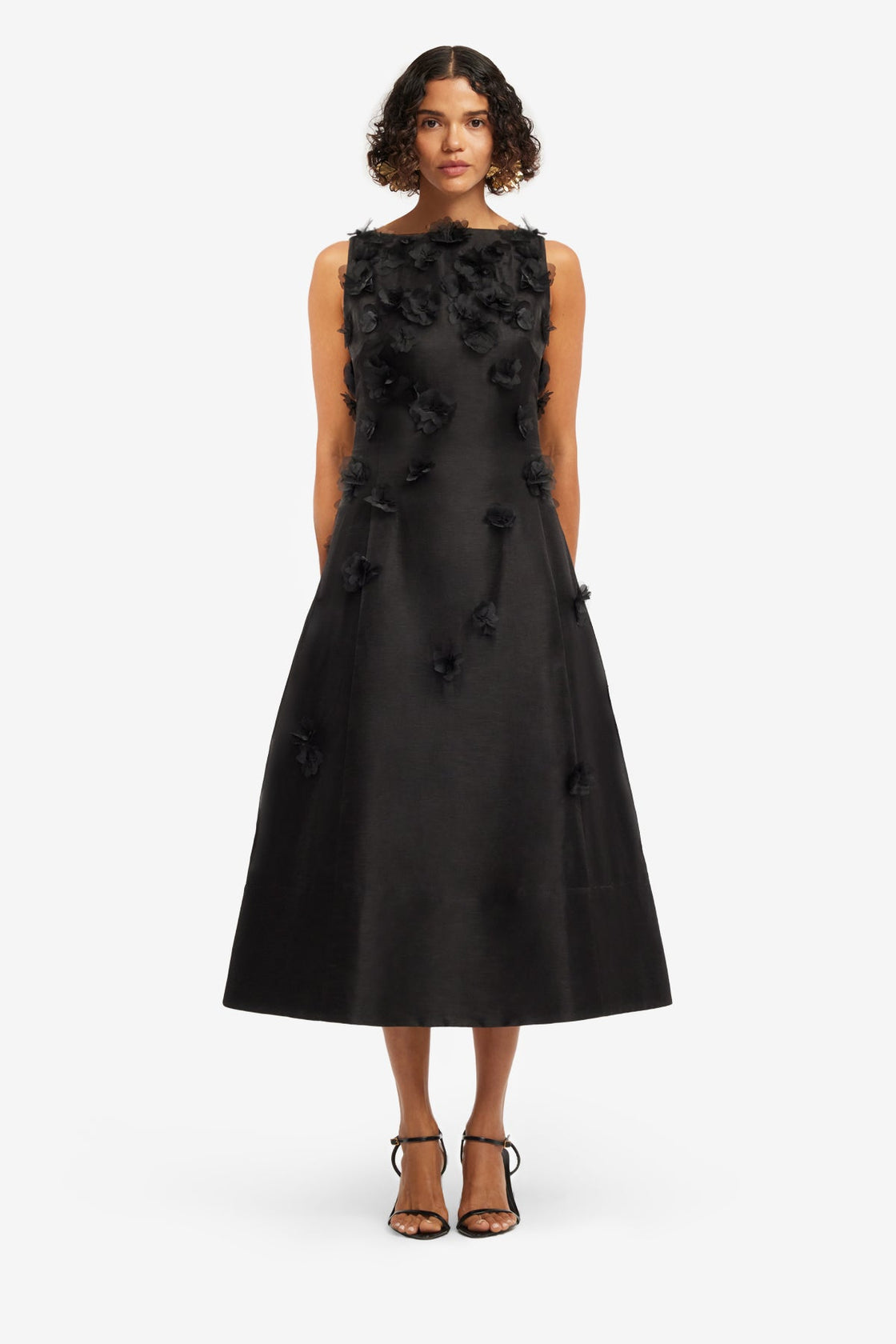 Cleo Petal Sleeveless Midi Dress