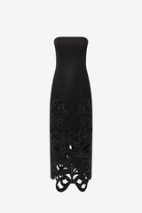 Rayna Appliqué Bustier Maxi Dress - Lily in Ebony Dress Maxi