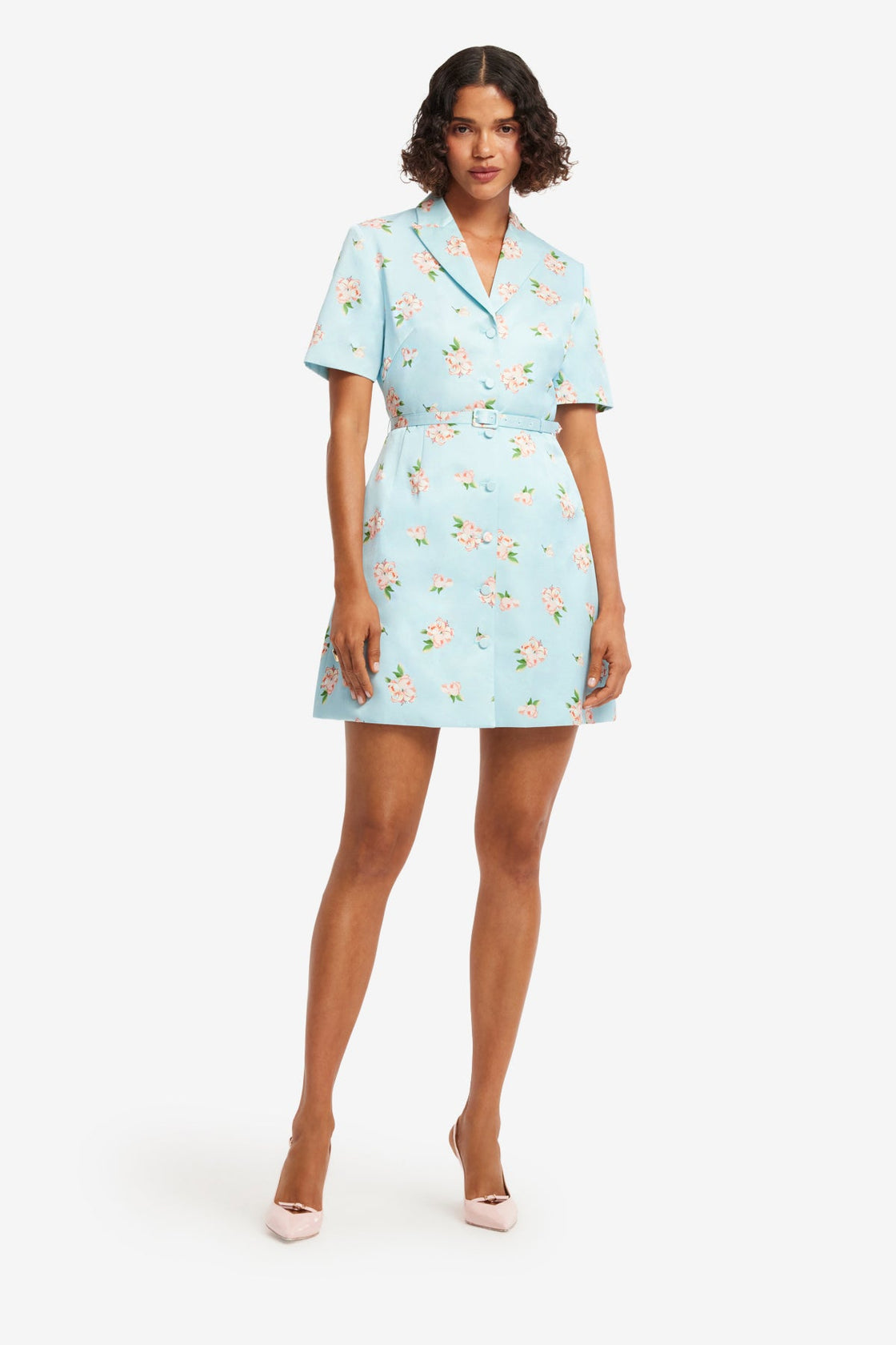 ditsy mini dresses Pink Floral Mini Dress