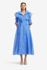 Anya Petal Midi Dress - Azure Dress Midi