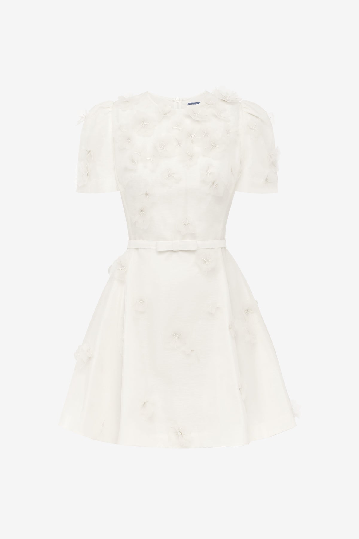 Elyse Petal Short Sleeve Mini Dress - Snow – LEO LIN