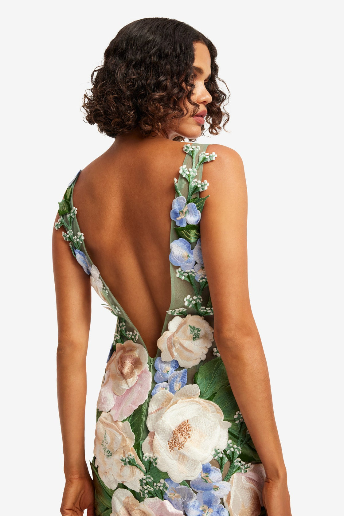 hand embroidered maxi dress Gretchen Scott Designs Hand Embroidered Midi/Maxi Dress main image 1