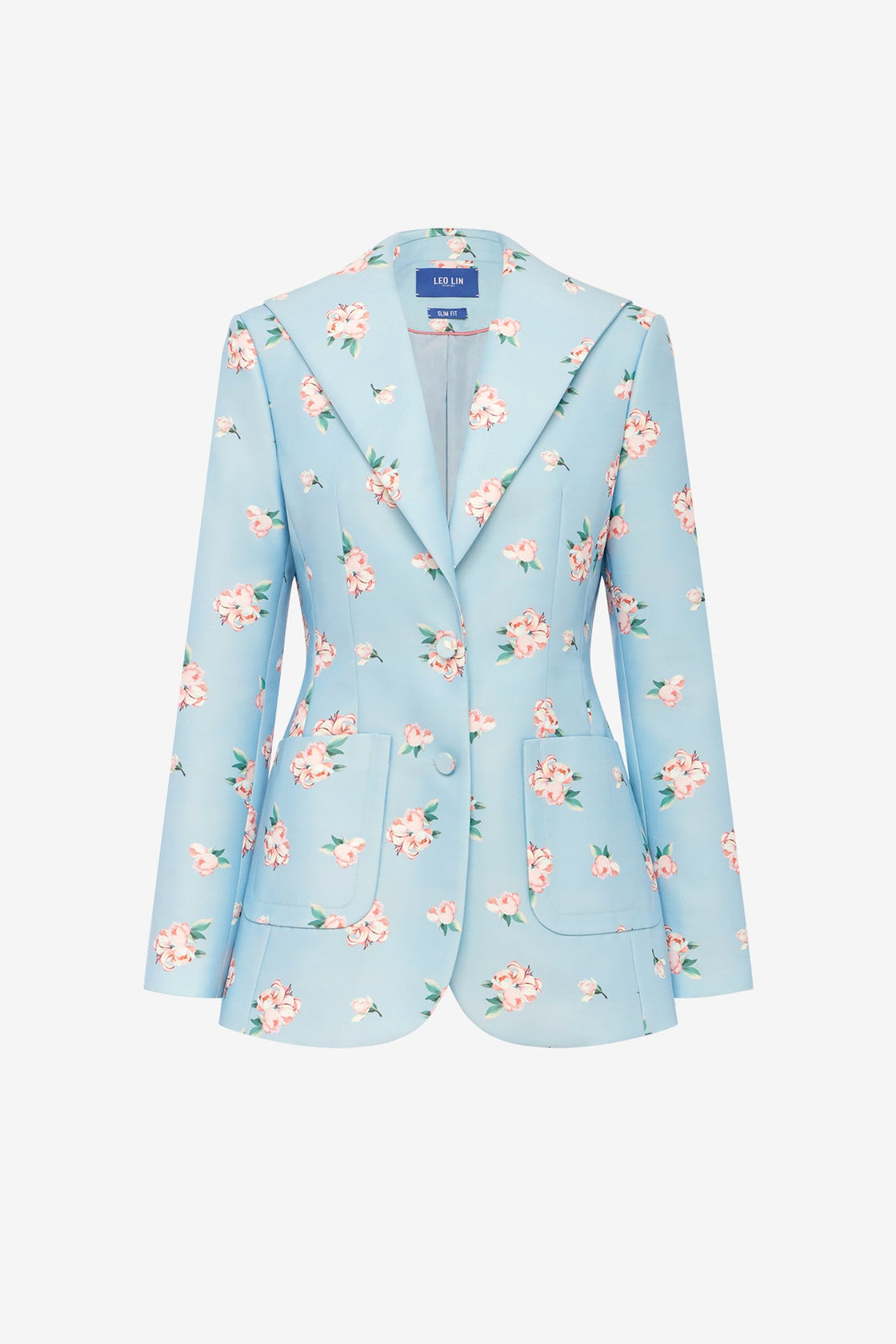 Brynn Blazer - Ditsy Floral Print in Blue Blazer